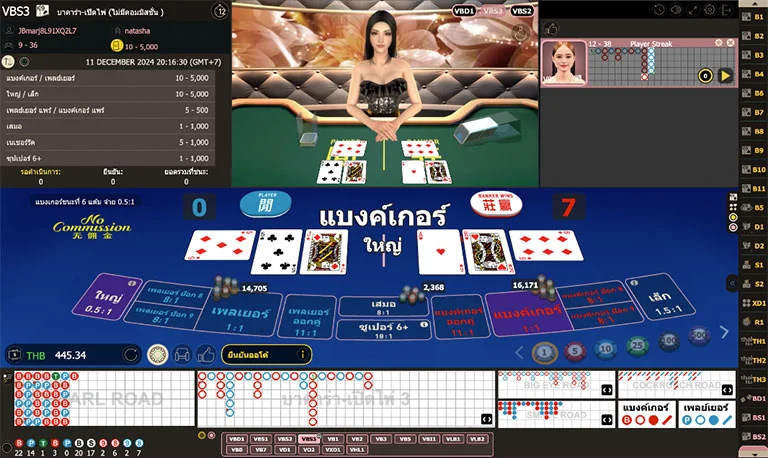 รูปแบบการเล่นพนันในเกมคาสิโนสดอนิเมชั่น